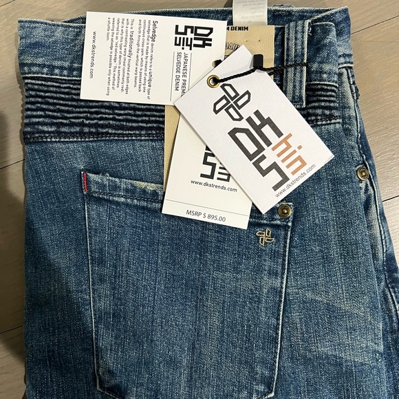 NEW WITH TAGS DKS Selvedge Japanese Jeans Sz. 38x32 - Picture 2 of 4